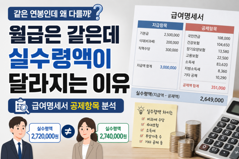 실수령 차이 썸네일