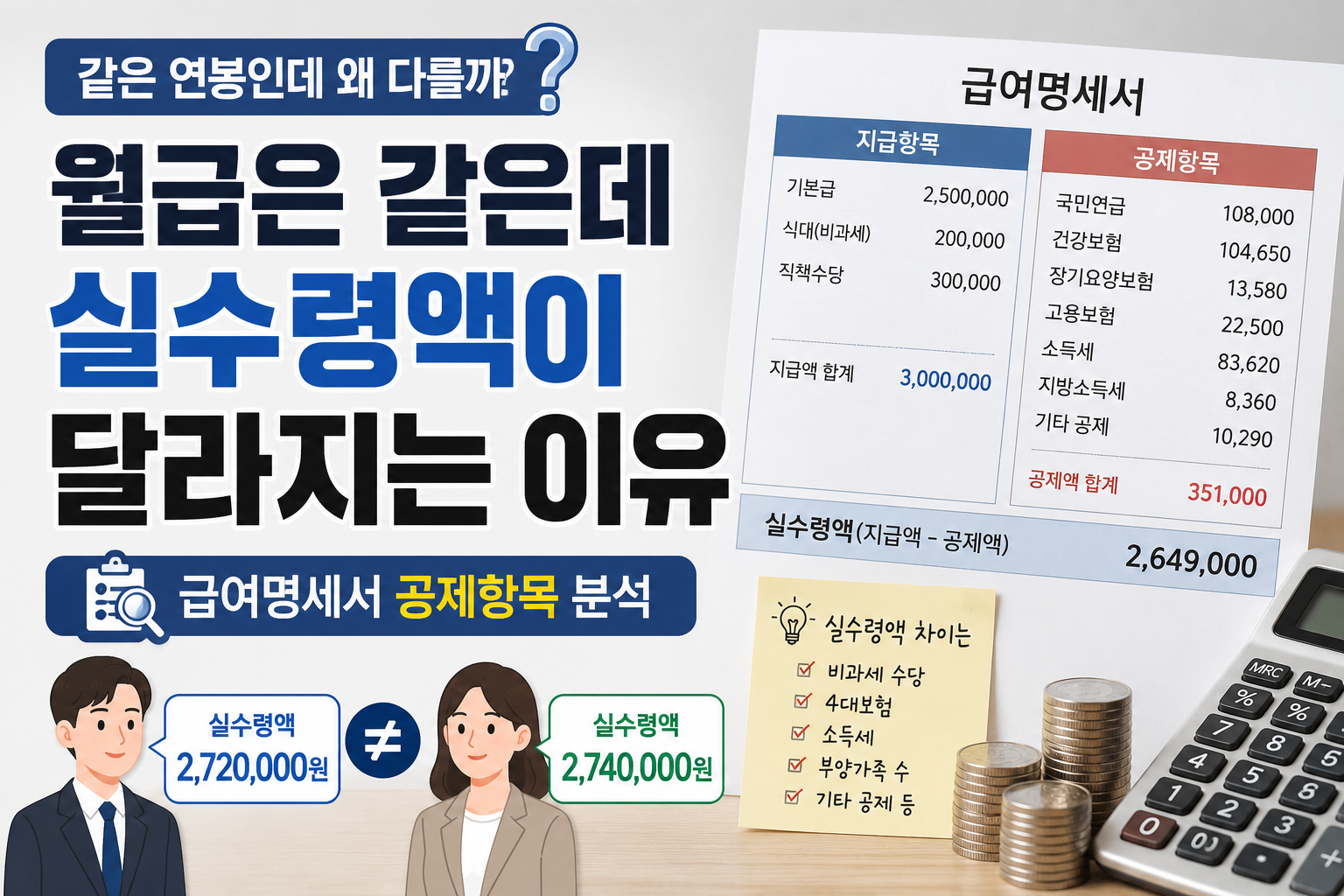 실수령 차이 썸네일