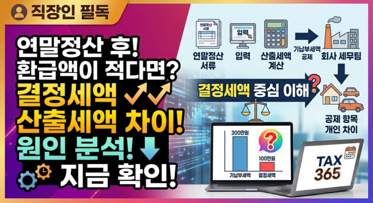 연말정산 환급액 총정리 썸네일