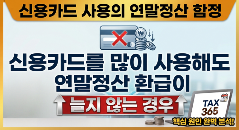연말정산 신용카드 환급 썸네일