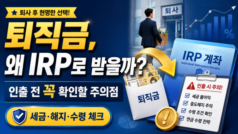 퇴직금 IRP 계좌 썸네일