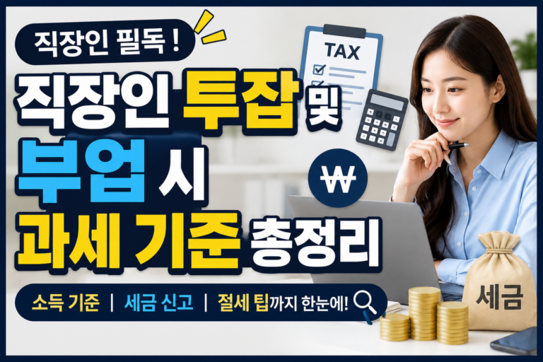 직장인 투잡 세금 썸네일